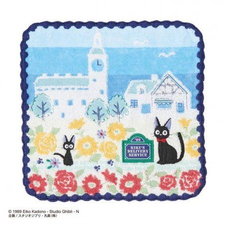 KIKI LA PETITE SORCIERE - Rues de Paris - Mini Serviette 25x25cm