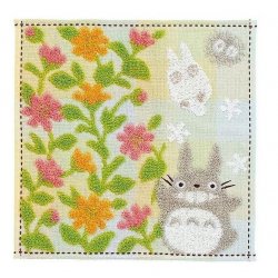 MON VOISIN TOTORO - Totoro Jardin de fleurs - Mini Serviette 25x25cm