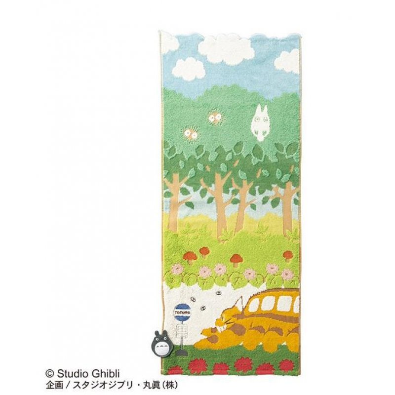 MON VOISIN TOTORO - Chatbus en chemin - Serviette 34x80cm