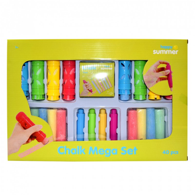 HAPPY SUMMER - Chalk Mega Set 40 pcs. (303202)