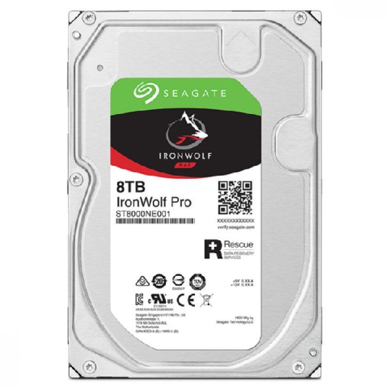 Seagate IronWolf Pro ST8000NT001 disque dur 3.5" 8 To