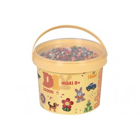 HAMA - Midi beads 10,000pcs pastel mix 67 (388067)