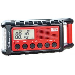 Midland ER300 Portable Analogique Noir, Rouge