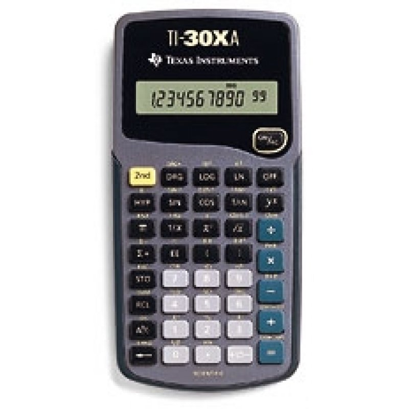 Texas Instruments TI-30XA calculator Pocket Scientific Grey
