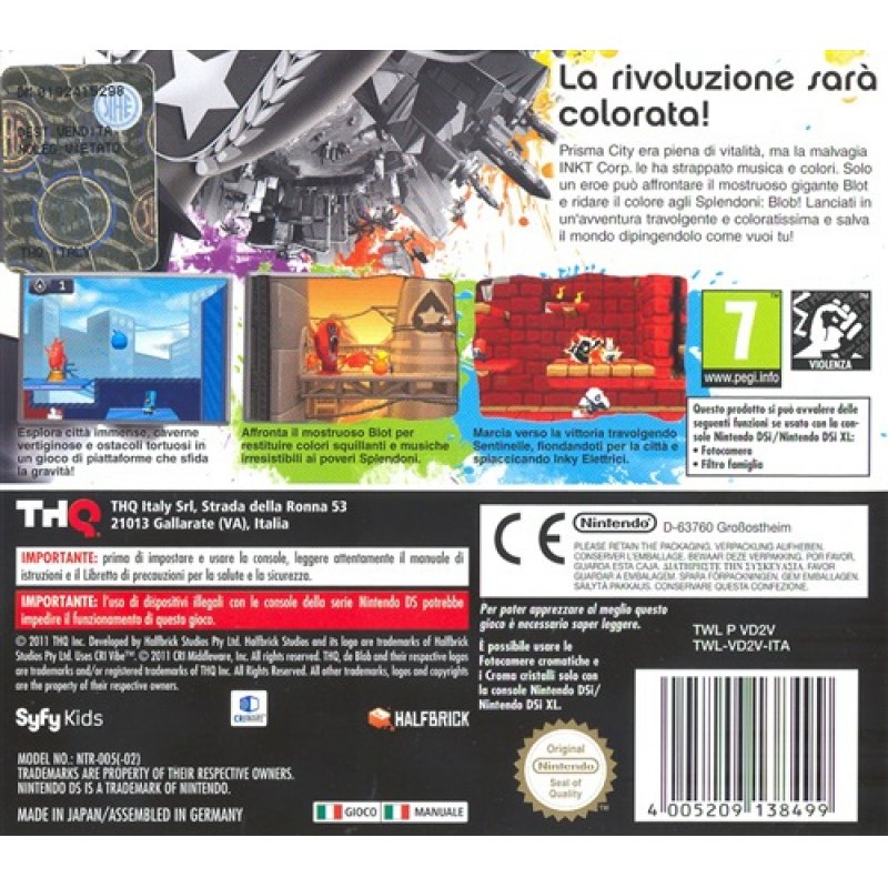 de Blob 2: The Underground (Italian Box - Multi Lang in Game) (DELETED TITLE) /NDS