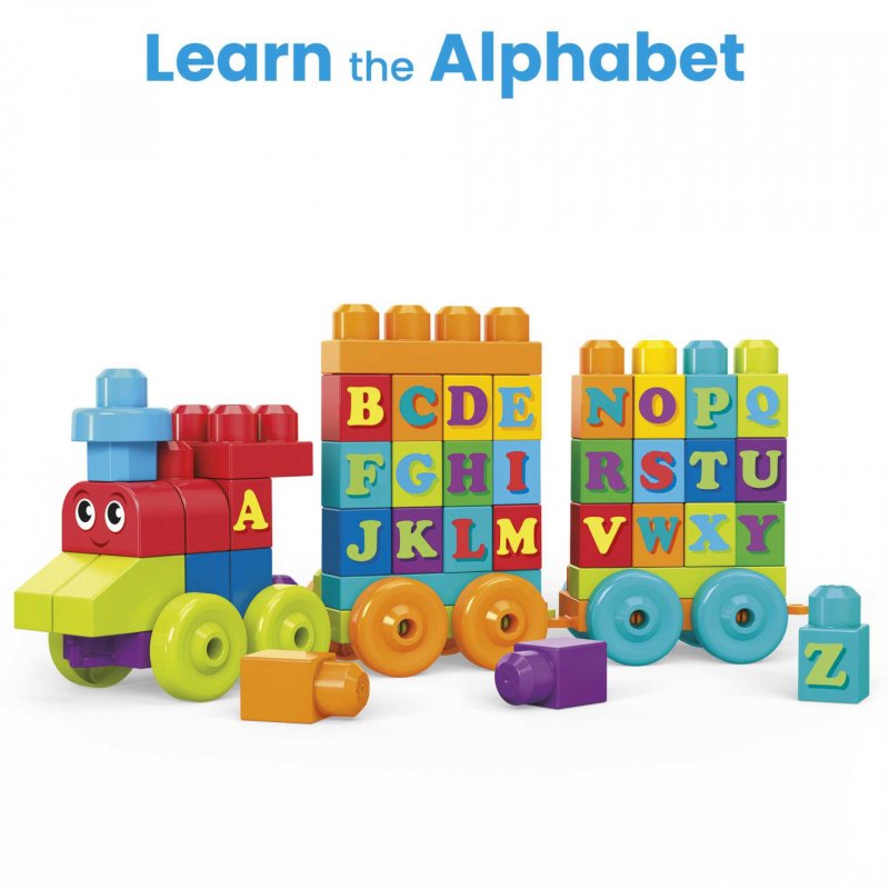 MEGA BLOKS Building Basics ABC Learning Train
