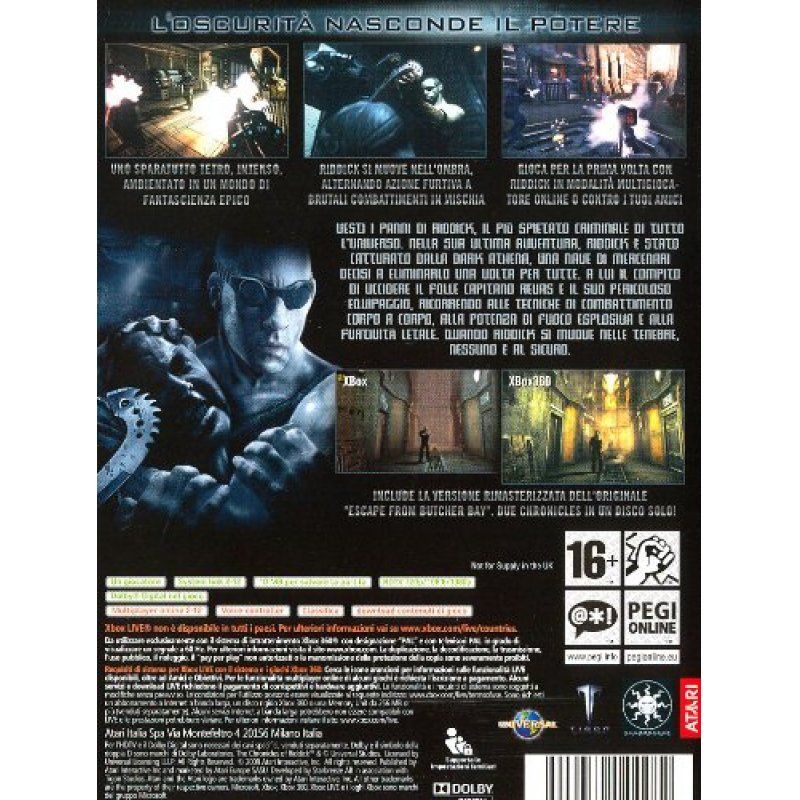 Atari The Chronicles of Riddick: Assault on Dark Athena, Xbox 360 Standard English