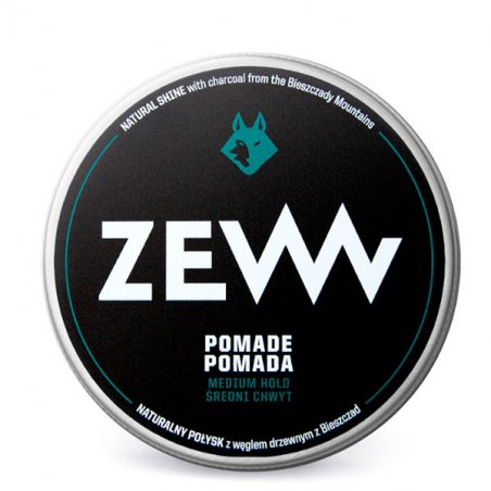 ZEW Miracle Hair Pomade With Charcoal, Pomada, Fihare Medie cu Luciu Natural, 50ml