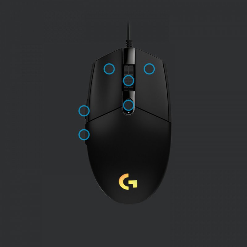 G203 LIGHTSYNC GAMING MOUSE BLACK EMEA