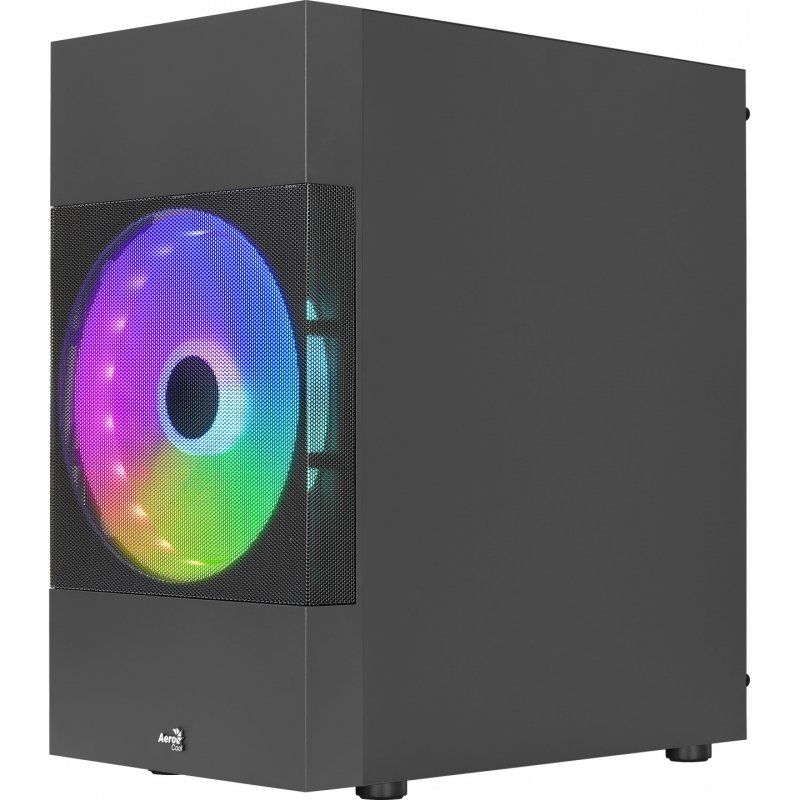 Boitier Cube Micro ATX AeroCool Atomic Lite RGB avec panneau vitré (Noir)