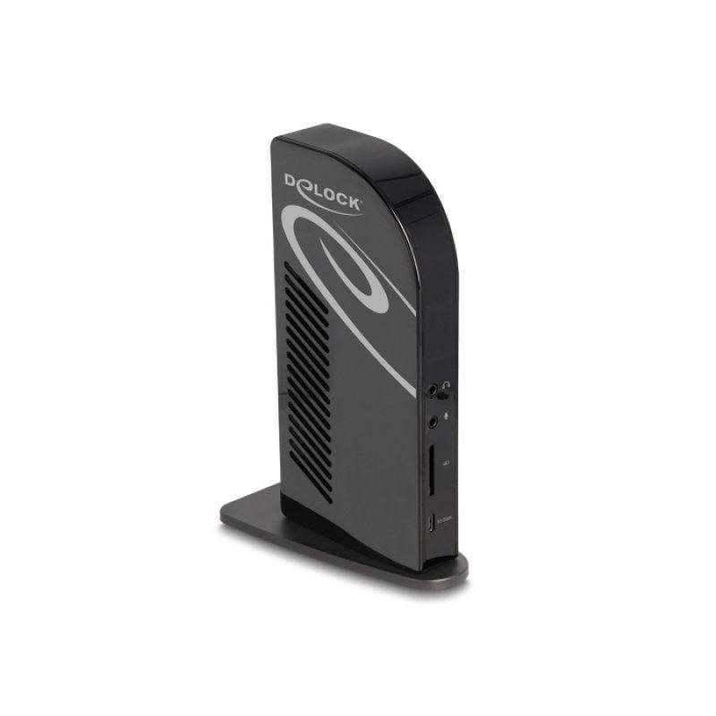 Delock USB Type-C™ Triple Display Dockingstation mit DisplayLink® 4K / USB Hub / LAN / SD / Audio / PD 96 W