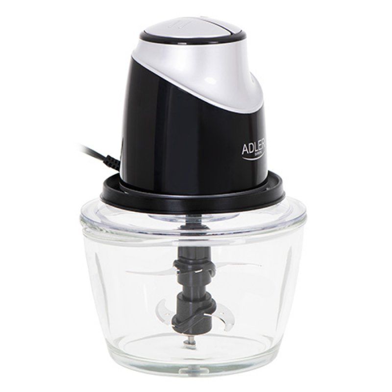 Adler AD 4082 electric food chopper 1.2 L 300 W Black, Silver