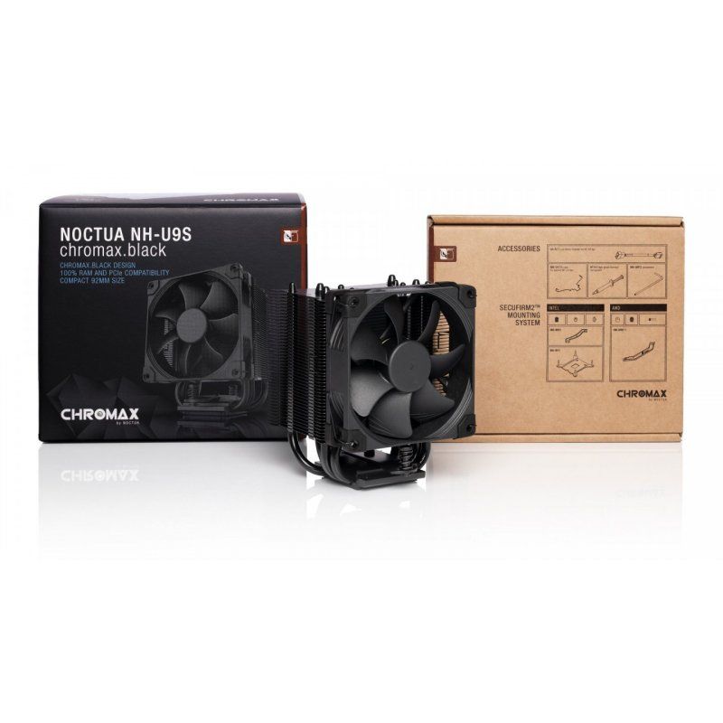 STOCK6-Noctua NH-U9S chromax.black Processeur Refroidisseur 9,2 cm Noir, Chrome 1 pièce(s)