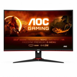 C24G2AE/BK 23.6IN CURV VA FHD 165HZ 250CD/4MS/2HDMI/DP/VGA