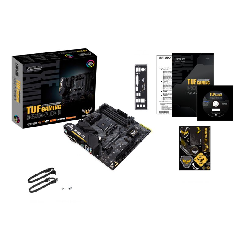 ASUS Mainboard TUF GAMING B450M-PLUS II - Micro ATX - Socket AM4 - AMD B450