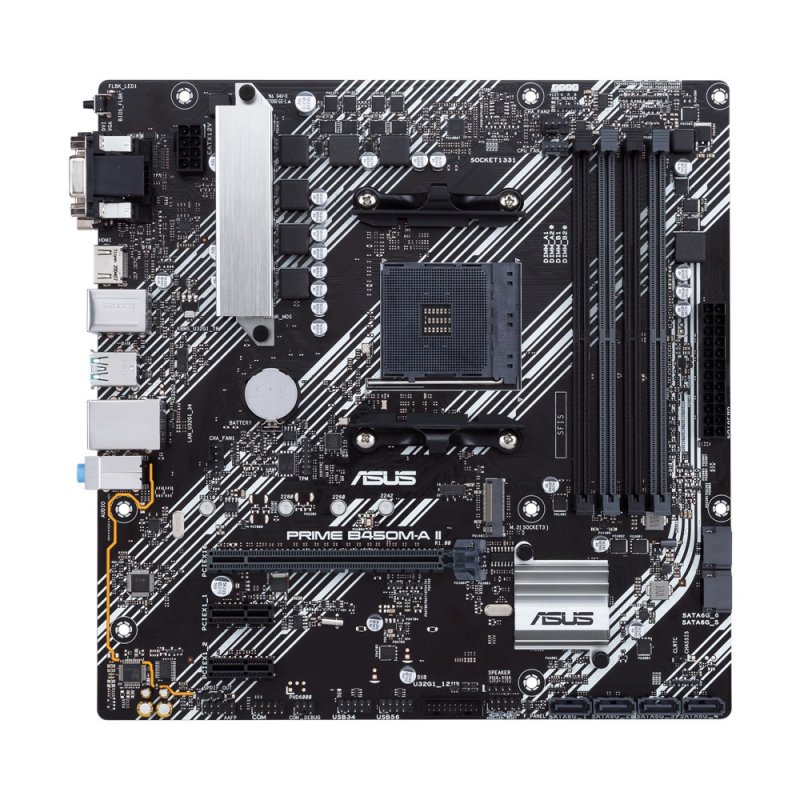 ASUS PRIME Mainboard B450M-A II - Micro ATX - Socket AM4 - AMD B450