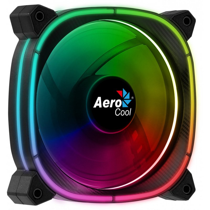 Ventilateur de boitier AeroCool Astro 12 RGB 12cm (Noir)