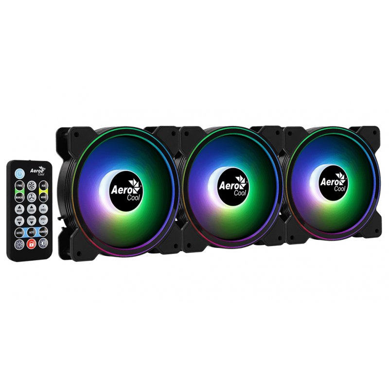 Aerocool Saturn 12F ARGB Pro Carte-mère Ventilateur 12 cm Noir