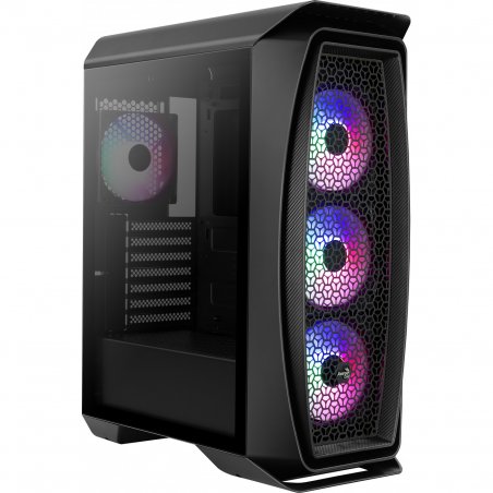 Boitier Moyen Tour ATX AeroCool Aero One Frost RGB avec panneau vitré (Noir)