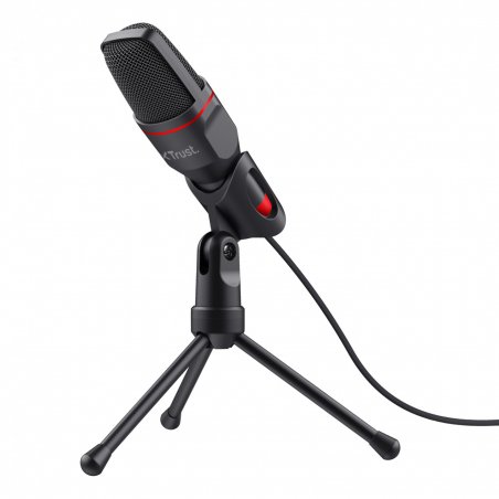Trust GXT 212 Noir, Rouge Microphone de PC