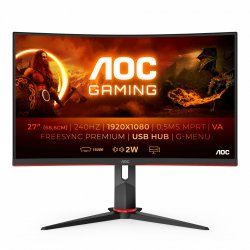 AOC G2 C27G2ZU/BK écran plat de PC 68,6 cm (27") 1920 x 1080 pixels Full HD LED Noir, Rouge