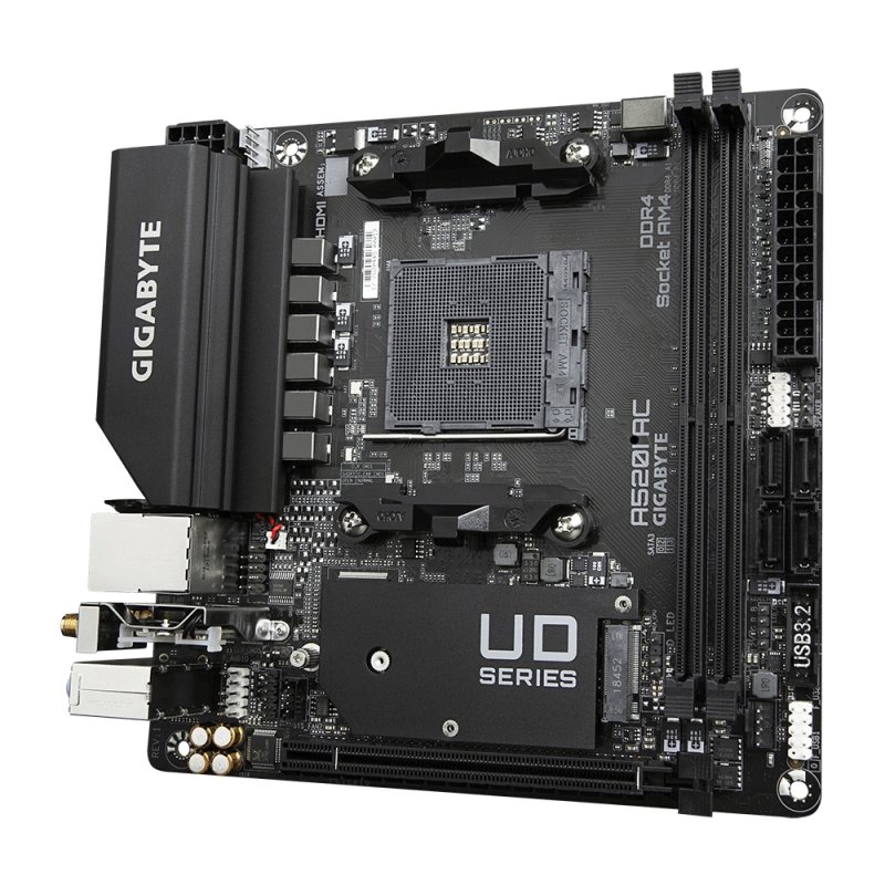 Gigabyte A520I AC carte mère AMD A520 Emplacement AM4 mini ITX