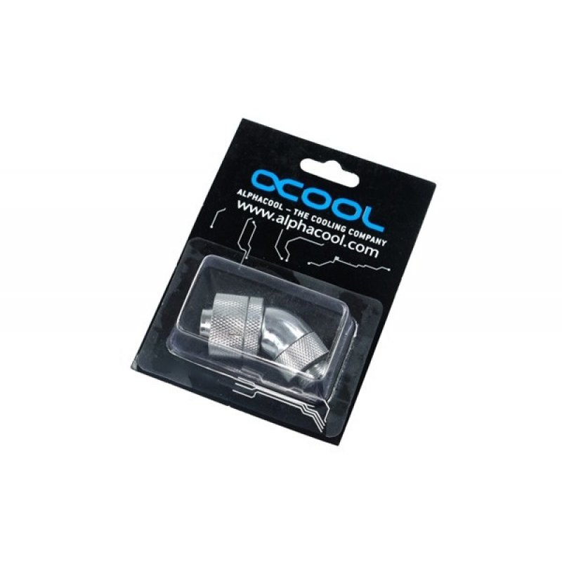 Alphacool HF 16/10 Anschraubtülle 45° drehbar G1/4 - Chrome