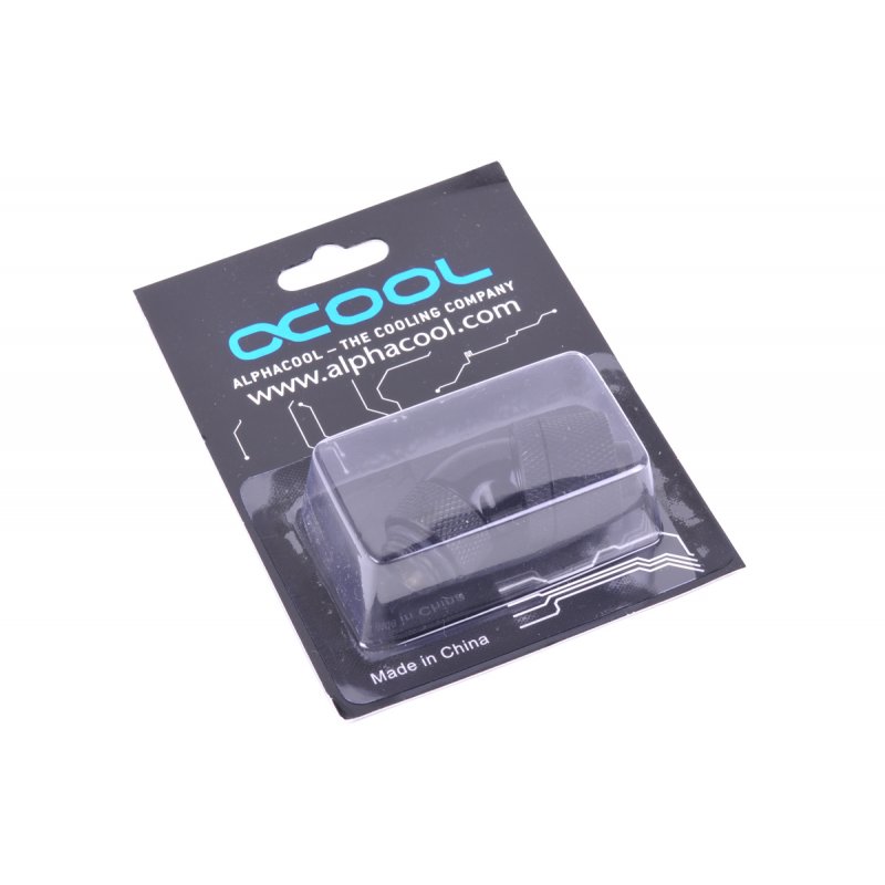Alphacool HF 16/10 Anschraubtülle 45° drehbar G1/4 - Deep Black