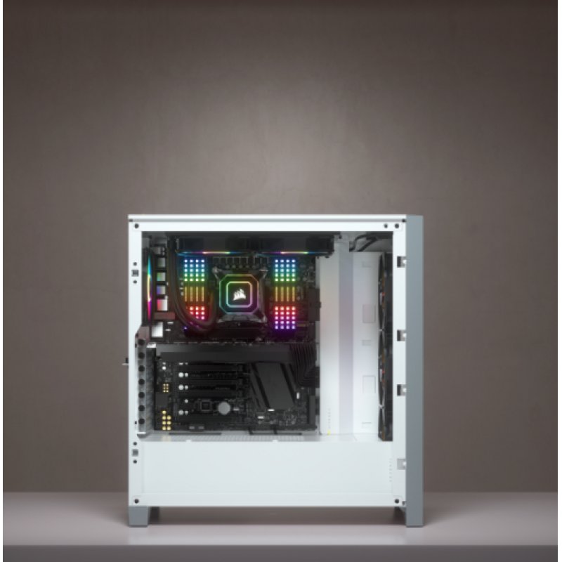 CORSAIR iCUE 4000X RGB Blanc
