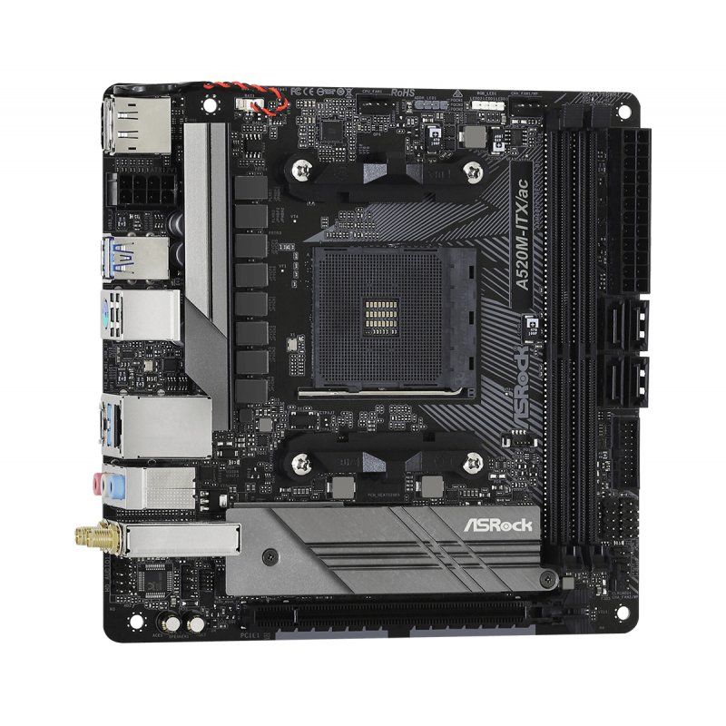 STOCK1 - Asrock A520M-ITX/ac Emplacement AM4 micro ATX