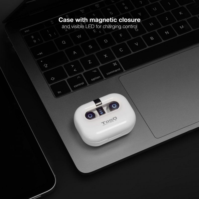 TooQ Bender Casque Sans fil Ecouteurs Appels/Musique Bluetooth Blanc