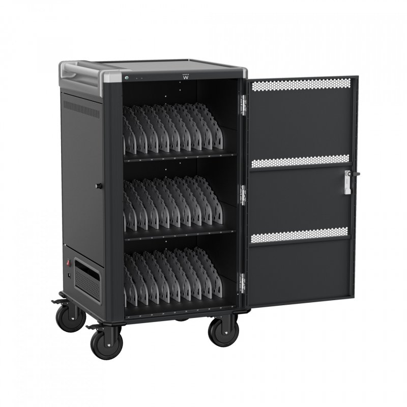 Ewent EW1700 portable device management cart/cabinet Black, Grey