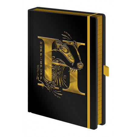 HARRY POTTER - Notebook A5 Premium - Hufflepuff Foil