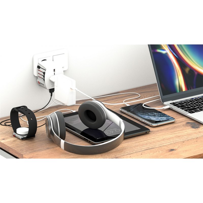 Skross 60604 adaptateur prise d'alimentation Universel Blanc