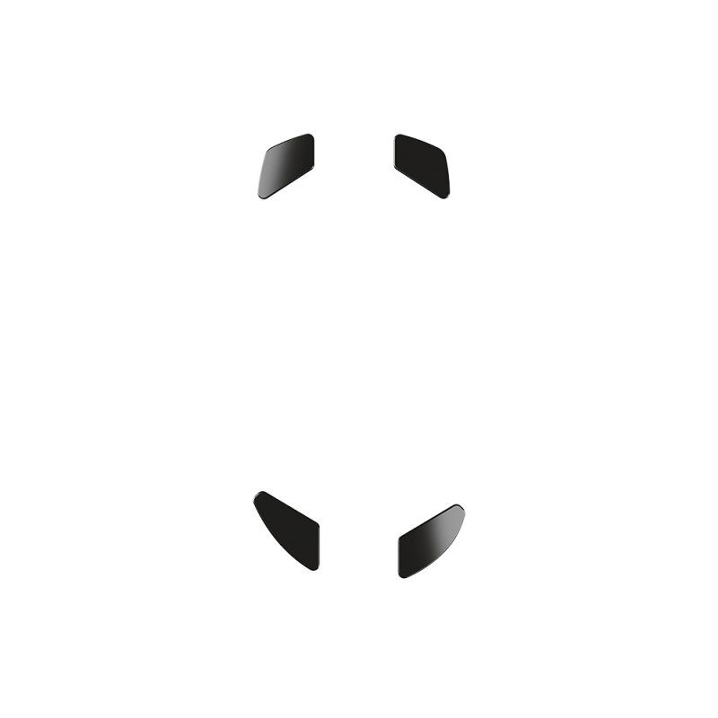 Glorious G-Floats Maus-Skates aus Keramik - Model D, schwarz