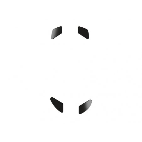 Glorious G-Floats Maus-Skates aus Keramik - Model D, schwarz