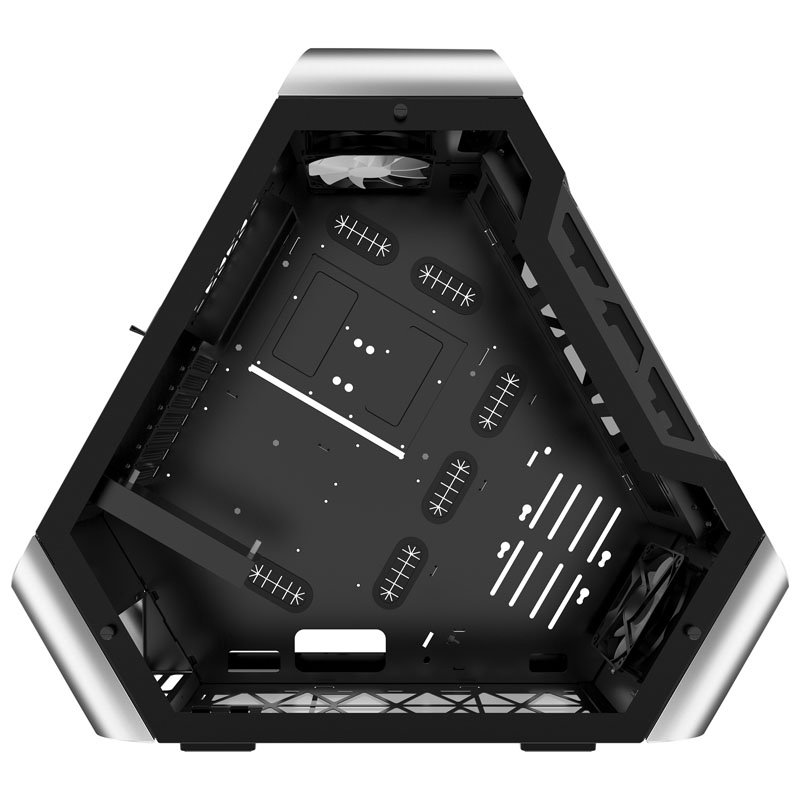 Jonsbo TR03-G Showcase, Tempered Glass - silber