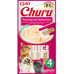 INABA Churu Tuna with shrimp flavour - cat treats - 4x14 g