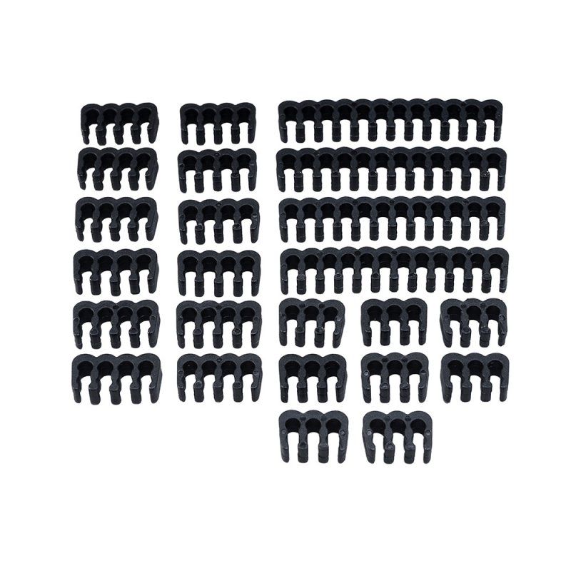 Akasa Kabelkamm Set - 3mm schwarz range-câbles et serre-câbles Noir