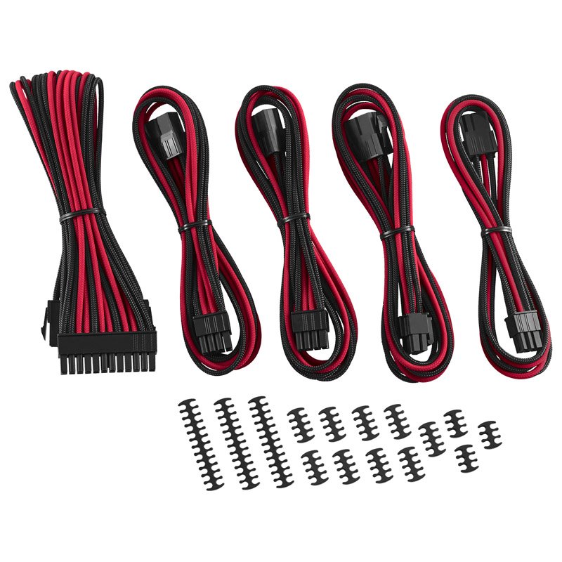 CableMod Classic ModMesh Cable Extension Kit - 8 6 Series - schwarz/rot