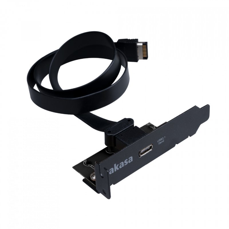 Akasa Low Profile PCI Bracket Cable with USB 3.1 Gen 2 Type-C
