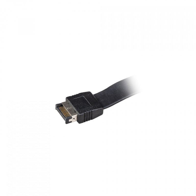 Akasa Low Profile PCI Bracket Adapter, USB 3.1 Typ C - schwarz