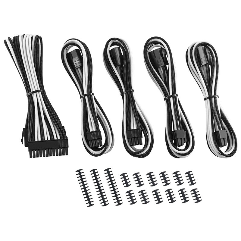 CableMod Classic ModMesh Cable Extension Kit - 8 8 Series - schwarz/weiß