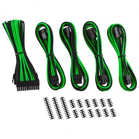 CableMod Classic ModMesh Cable Extension Kit - 8 8 Series - schwarz/hellgrün