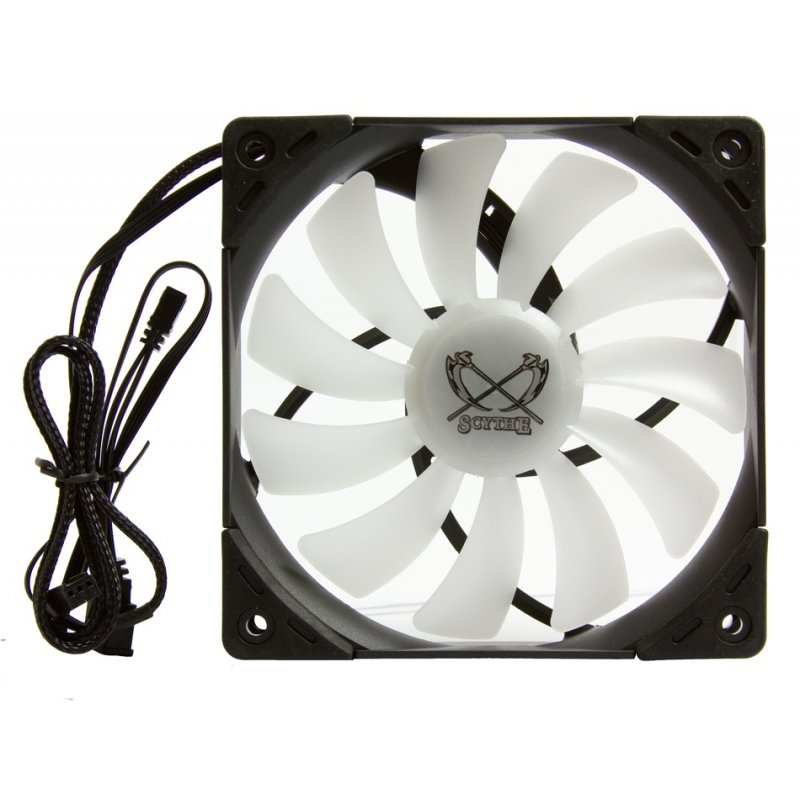 Scythe SU1225FD12MR-RH computer cooling system Universal Fan 12 cm Black, White 1 pc(s)
