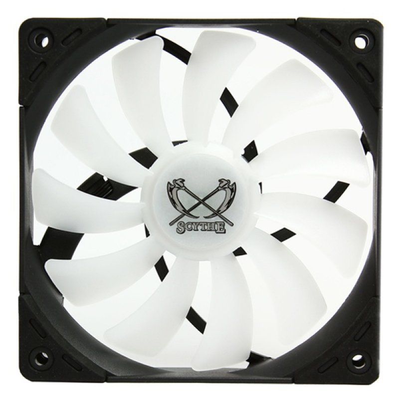 Scythe SU1225FD12HR-RN système de refroidissement d’ordinateur Universel Ventilateur 12 cm Noir, Blanc 1 pièce(s)
