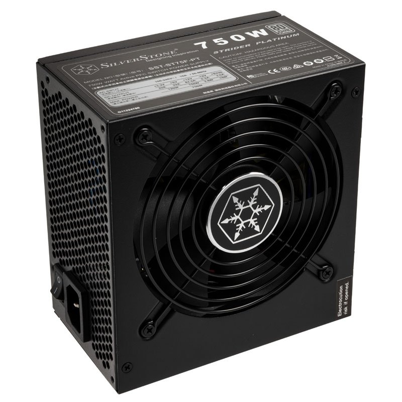 SilverStone SST-ST75F-PT v1.1 Strider Netzteil 80 PLUS Platinum, modular - 750 Watt