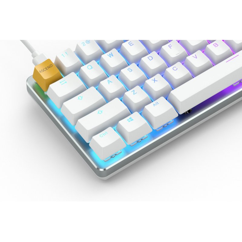 Glorious GMMK Compact White Ice Edition - Gateron-Brown, US-Layout