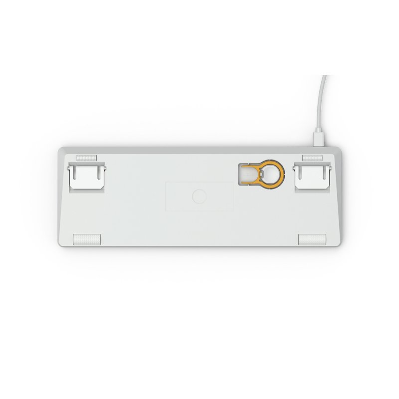 Glorious PC Gaming Race GMMK clavier USB QWERTY US International Argent, Blanc