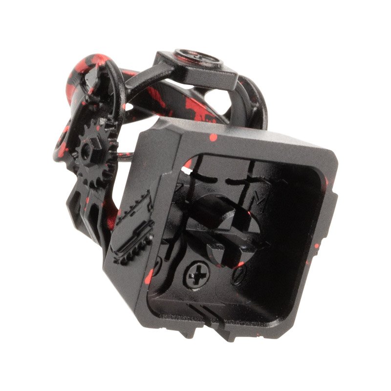 ZOMOPLUS Aluminium Keycap beflecktes Folterwerkzeug - schwarz/rot